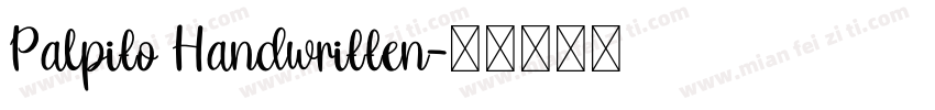 Palpito Handwritten字体转换